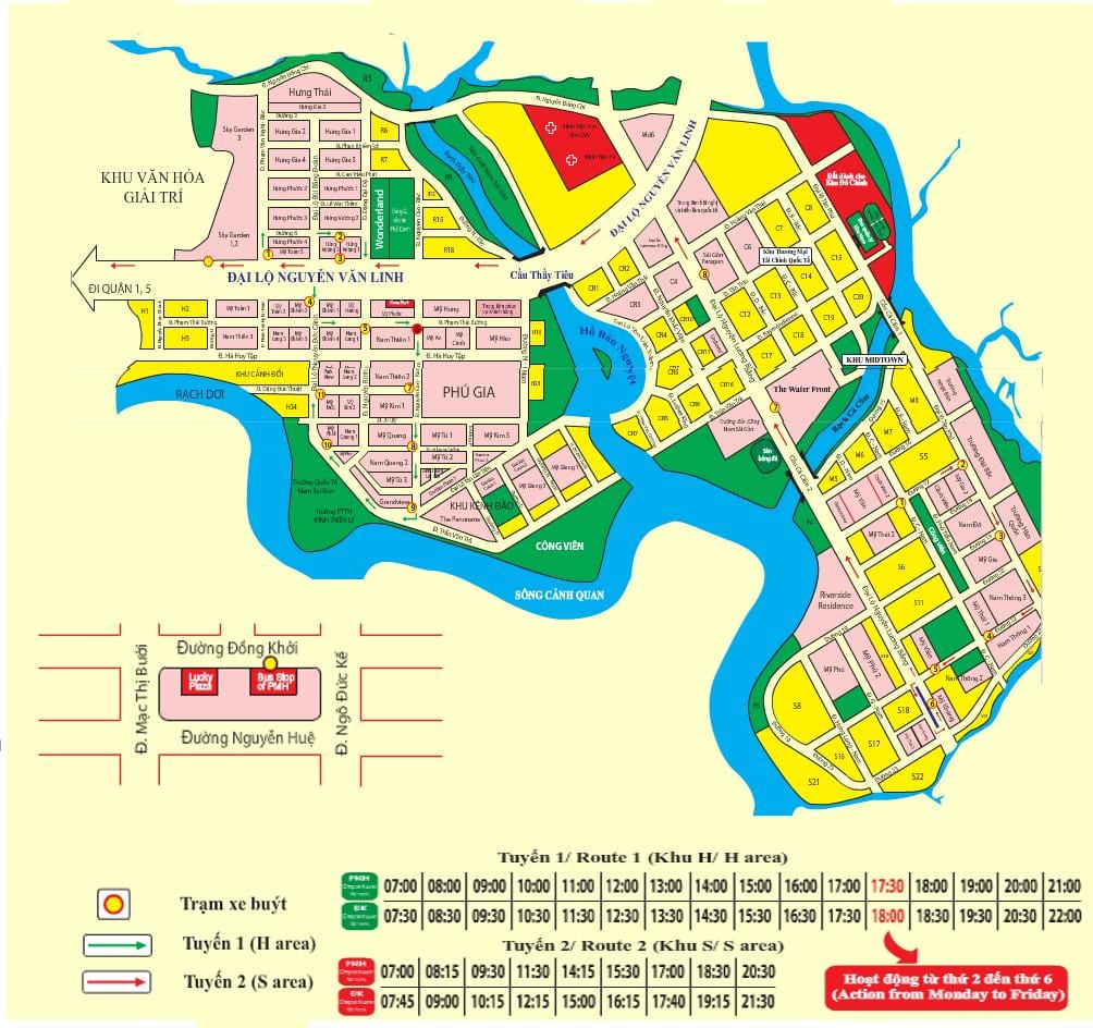 saigon ავტობუსი რუკა