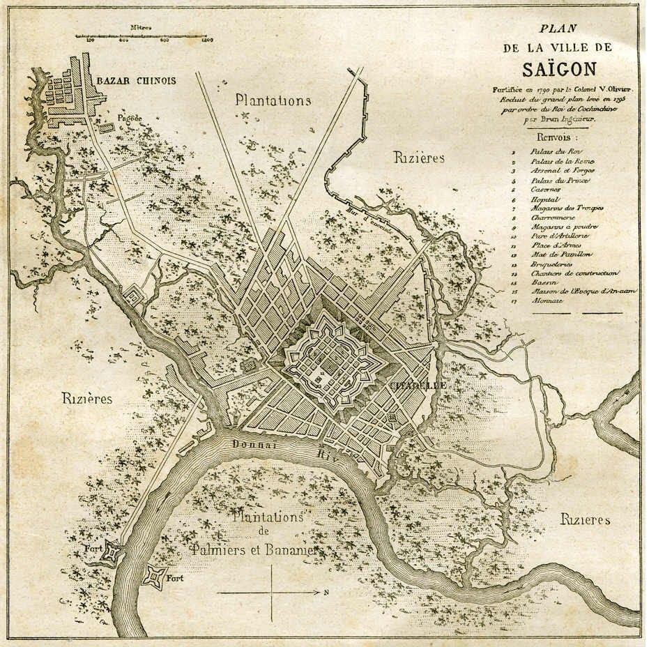 რუკა ძველი saigon
