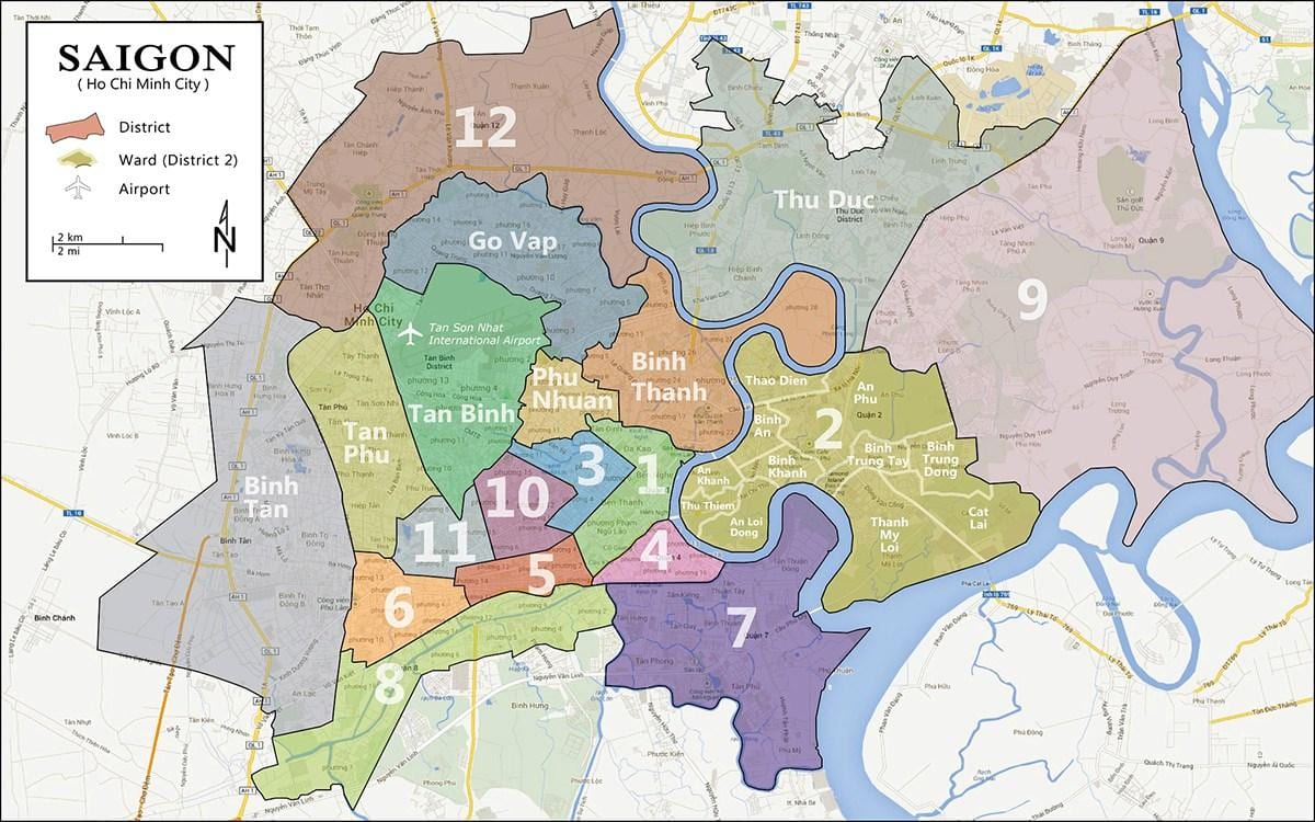 რუკა district 9 ho chi minh city