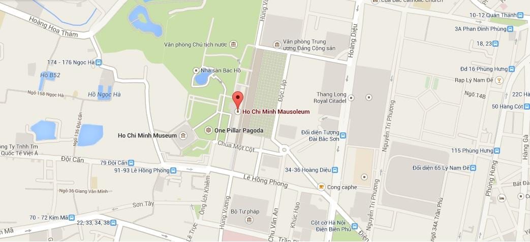 რუკა ho chi minh მავზოლეუმი 