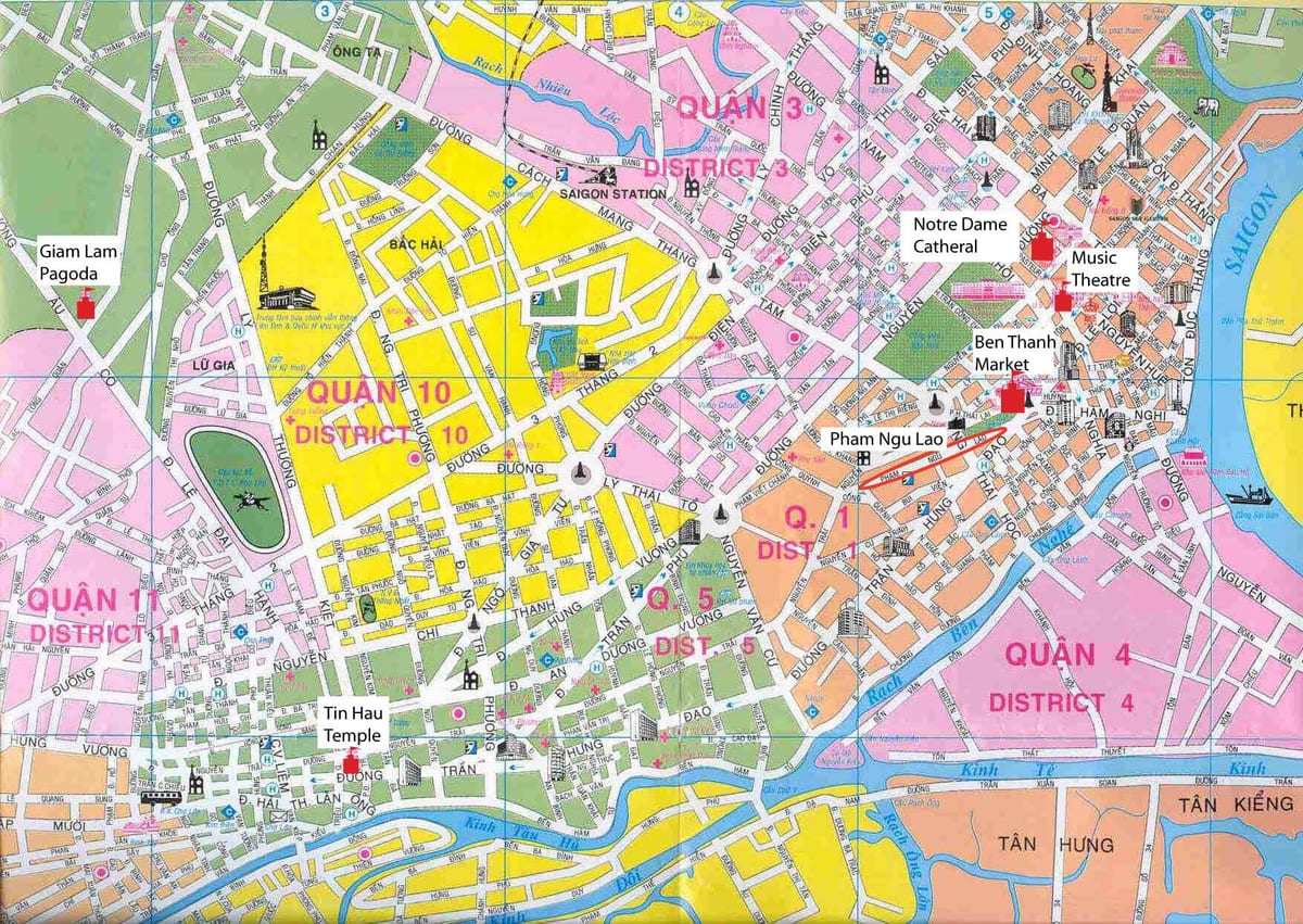 saigon მუნიციპალიტეტის რუკა