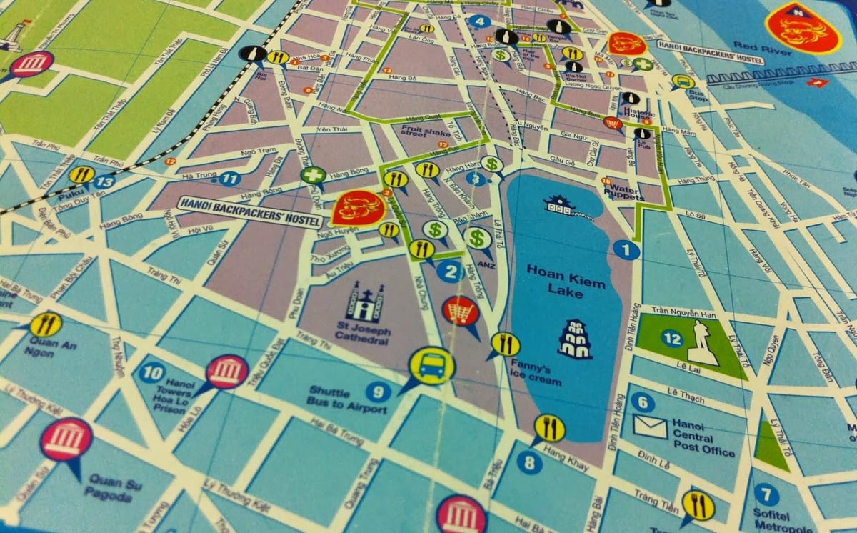 ho chi minh walking ტური რუკა