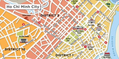 რუკა რაიონში 1 saigon