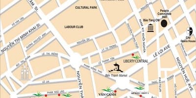 Saigon ატრაქციონები რუკა